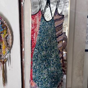 Free People Blue Floral Midi Dress